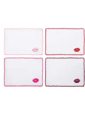 Dear Annabelle Lipstick Kisses Cocktail Napkins