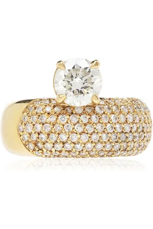 Rainbow K Illusion 18K Yellow Diamond Ring