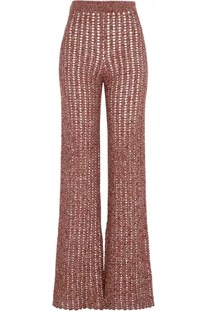 Escvdo Aija Cotton Crochet Flare Pants