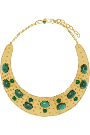 Sylvia Toledano Byzance 22K Gold-Plated Malachite; Onyx Necklace