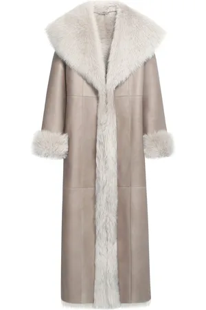 Nour Hammour Marlene Lambskin Shearling Trench