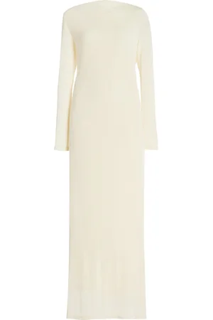 Significant Other Luna Draped-Back Jersey Maxi Dress