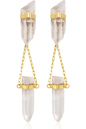 JIA JIA 14K Yellow Gold Crystal Quartz Earrings