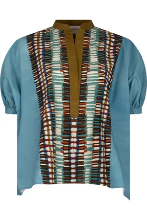 Silvia Tcherassi Susanne Printed Cotton Blouse