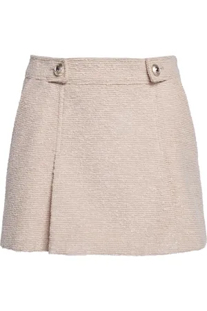 Tom Ford Pleated Wool-Bouclé Mini Skirt