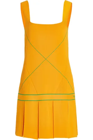 Bottega Veneta Pleated Knit Mini Dress