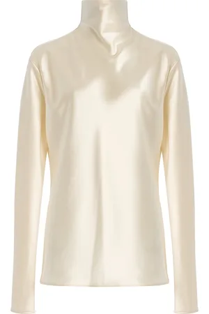 Carla Zampatti Satin Turtleneck Top