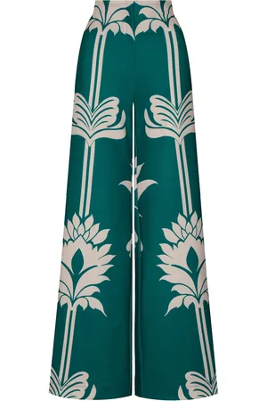 Andres Otalora Darshan High-Waisted Scuba Wide-Leg Pants