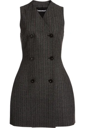 Stella McCartney Moulded Wool Mini Dress