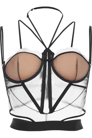Nensi Dojaka Sheer Corset Top