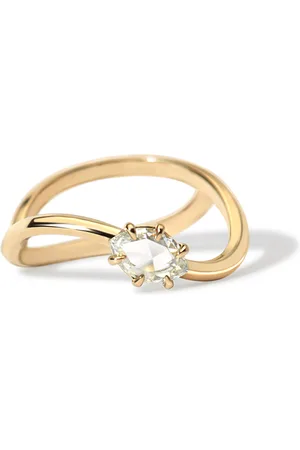 Ila Sway 14K Yellow Diamond Ring