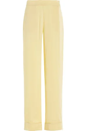 ASCENO The London Silk-Charmeuse PJ Bottoms