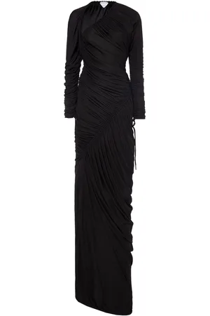 Bottega Veneta Ruched Jersey Maxi Dress