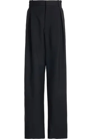 Bottega Veneta Pleated Cotton Wide-Leg Pants