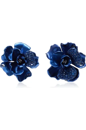 Anabela Chan Camelia Aluminum Sapphire; Topaz Earrings
