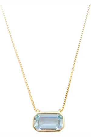 Yi Collection 18K Yellow Gold Aquamarine Necklace