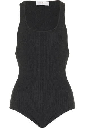 Michael Kors Ribbed Jersey Tank Bodysuit