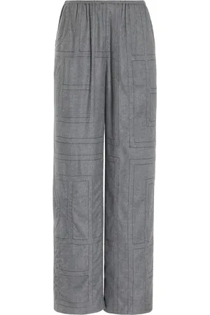 Totême Monogram Flannel PJ Bottoms