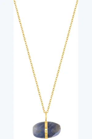 JIA JIA 14K Yellow Gold September Sapphire Necklace