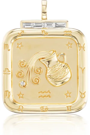 Sorellina 18K Yellow Aquarius Zodiac Pendant