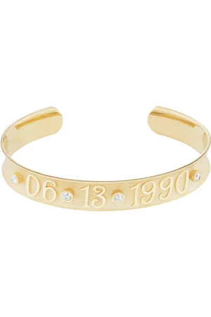 Marlo Laz 10K Yellow Custom Date Cuff