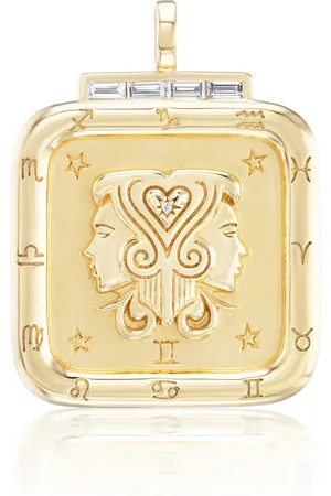 Sorellina 18K Yellow Gemini Zodiac Pendant