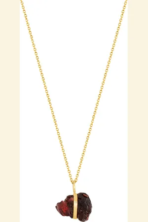 JIA JIA 14K Yellow Gold January Garnet Necklace