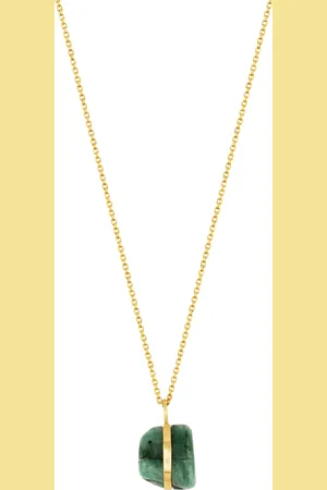 JIA JIA 14K Yellow Gold May Emerald Necklace