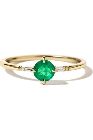 Ila Haritah 14K Yellow Gold Emerald; Diamond Ring