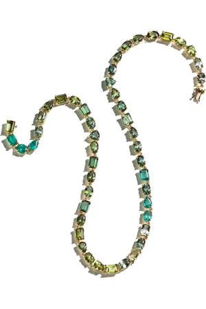 Sauer Love Wins 18K Rhodium-Plated Multi-Stone Necklace