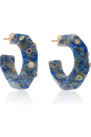 Bleecker & Prince Gold Mountain 14K Rose Gold Lapis Earrings