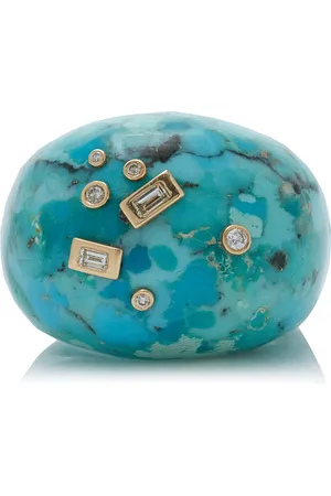 Bleecker & Prince Large Foam Bubble Bath Turquoise Ring