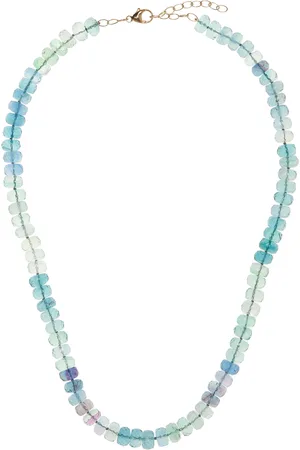 JIA JIA 14K Yellow Gold Fluorite And Crystal Necklace