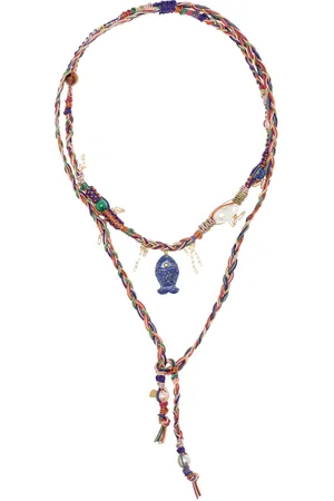 Joie DiGiovanni Rainbow Rockstar Leather Charm Necklace