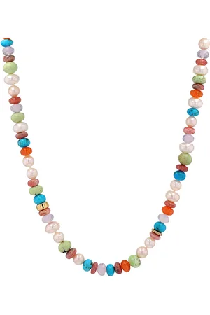 SHERYL LOWE California Days 14K Yellow Gold Beaded Necklace
