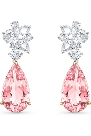 Harakh Cascade Cherry Drop 18K Rose Morganite Earrings