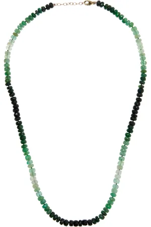 JIA JIA The Arizona Jumbo 14K Yellow Gold Emerald Necklace