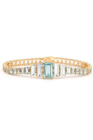 Yi Collection Echo 18K Yellow Gold Aquamarine Bracelet