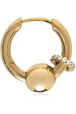 Rainbow K Nano Piercing 14K Yellow Diamond Single Earring