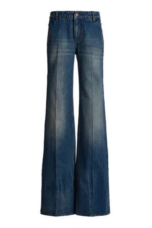 Victoria Beckham Twisted Rigid Low-Rise Straight-Leg Jeans