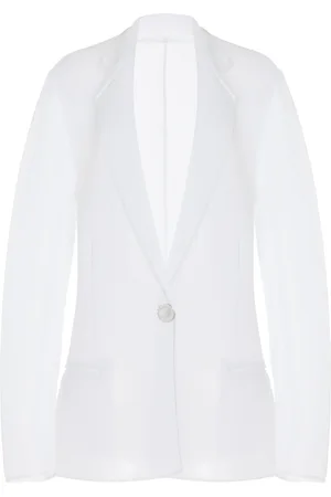 BRANDON MAXWELL The Pearl Double Breasted Jacket