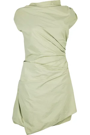 Paris Georgia Serge Ruched Cotton Mini Dress