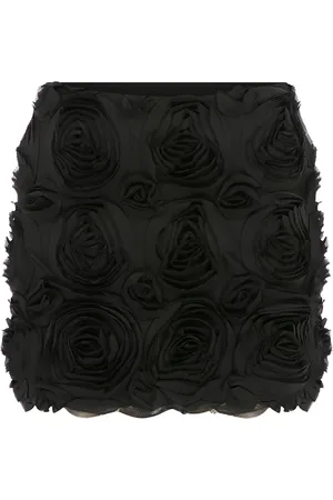 Ila Rosemary Rosette-Detailed Crepe Mini Skirt