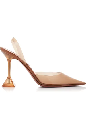 Amina Muaddi Holli PVC Slingback Pumps