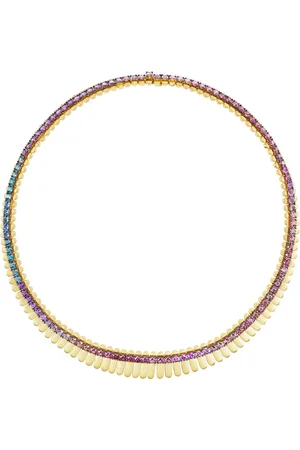 Emily P. Wheeler Painted Desert 18K Yellow Gold -Stone Necklace