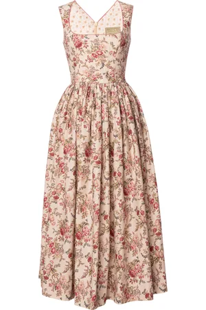 LENA HOSCHEK Elouise Cotton Midi Apron Dress