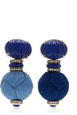 Sauer Yam Silk Lapis Earrings