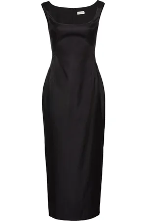 MAGDA BUTRYM Silk-Wool Midi Dress
