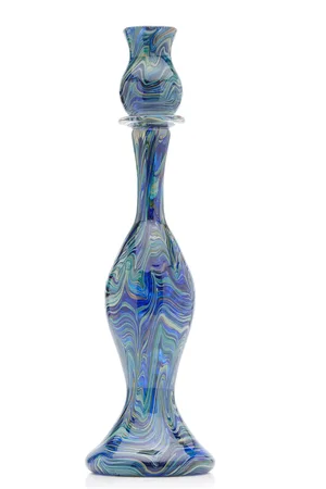 Moda Domus Calcedonio Glass Candlestick