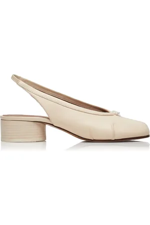 Maison Margiela Tabi Leather Slingback Ballet Pumps